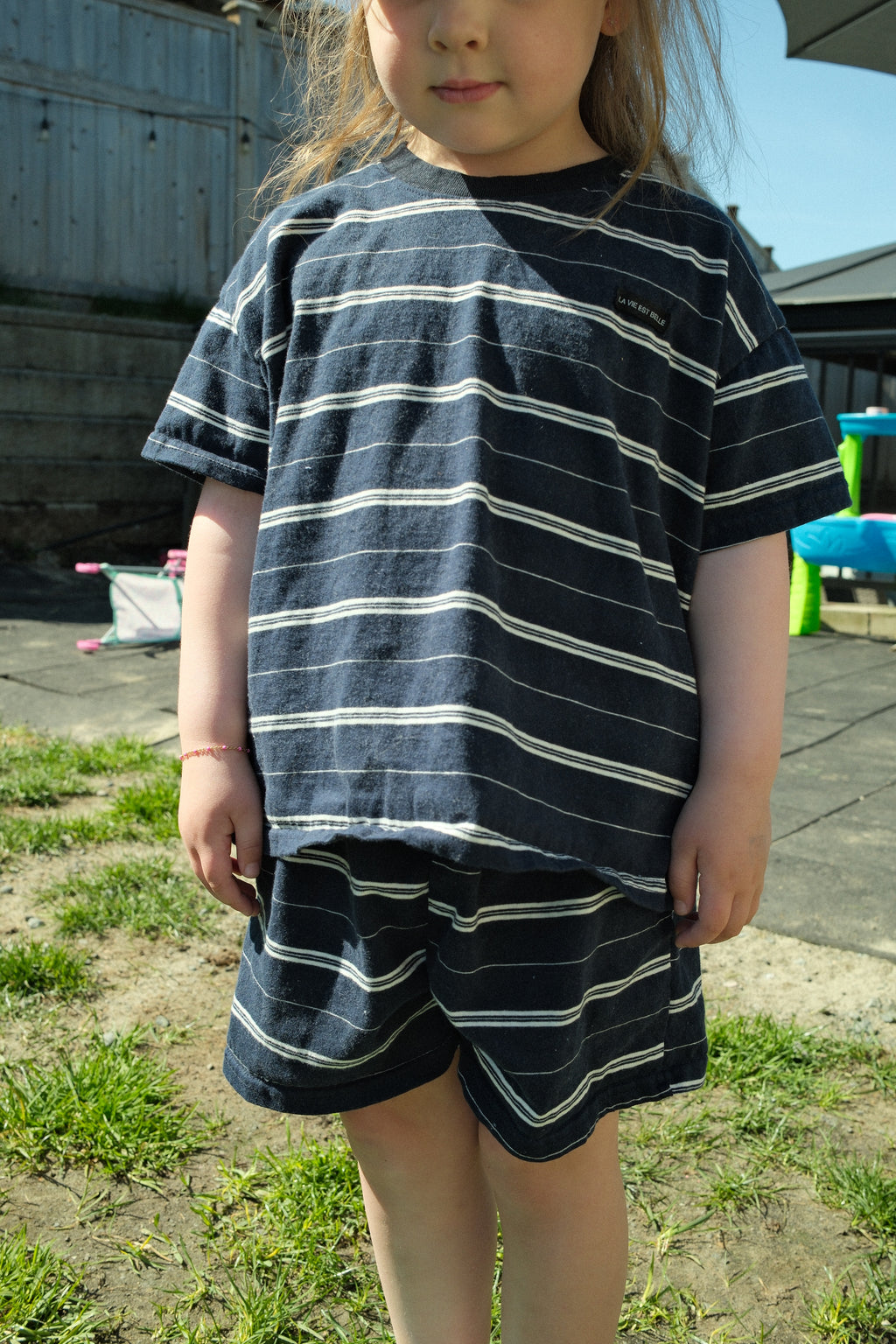 Striped Short set