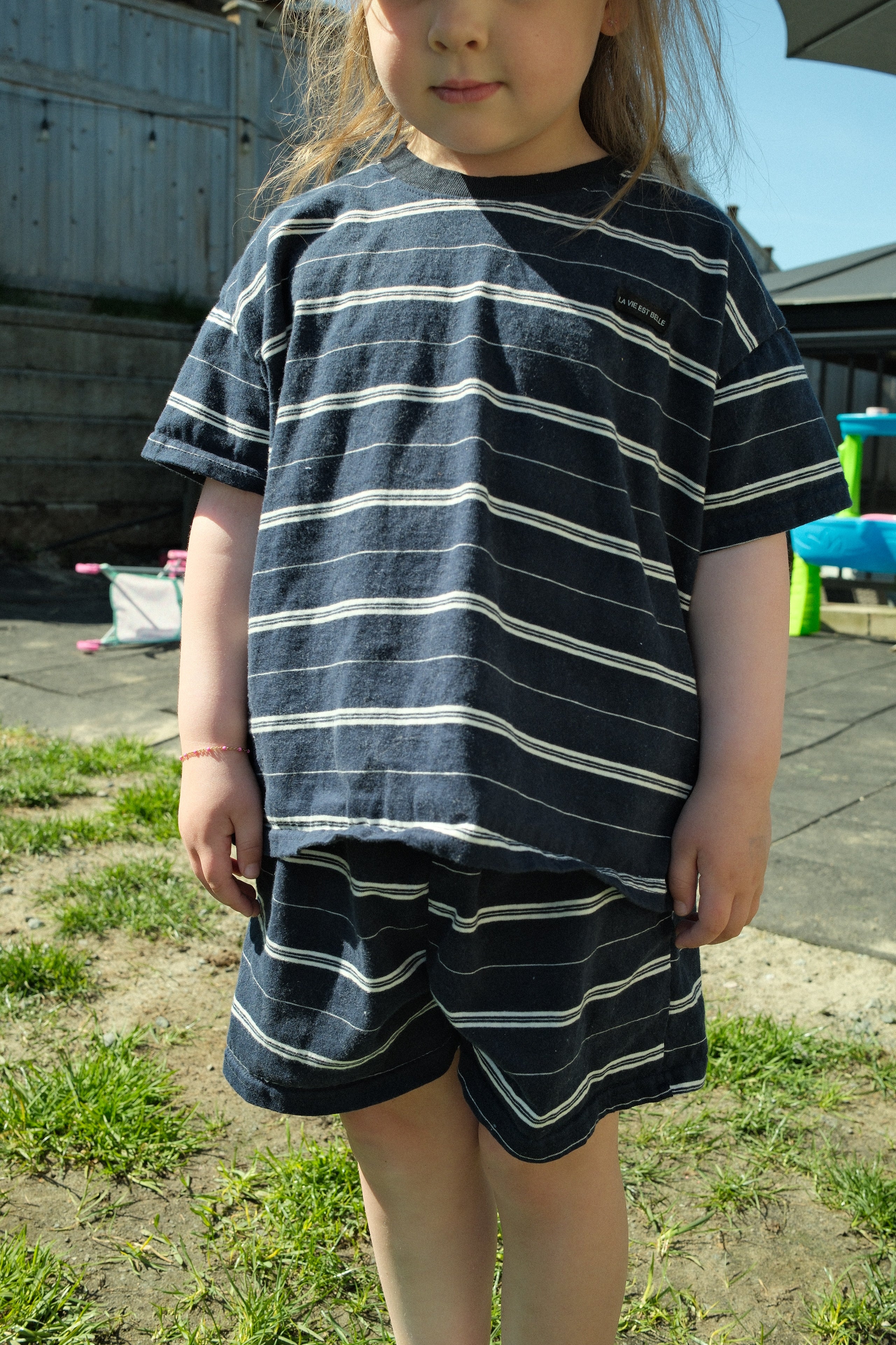 Striped Short set