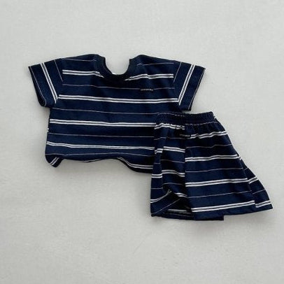 Striped Short set